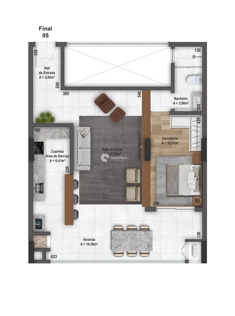 Apartamento à venda no Nossa Senhora do Rosário:
