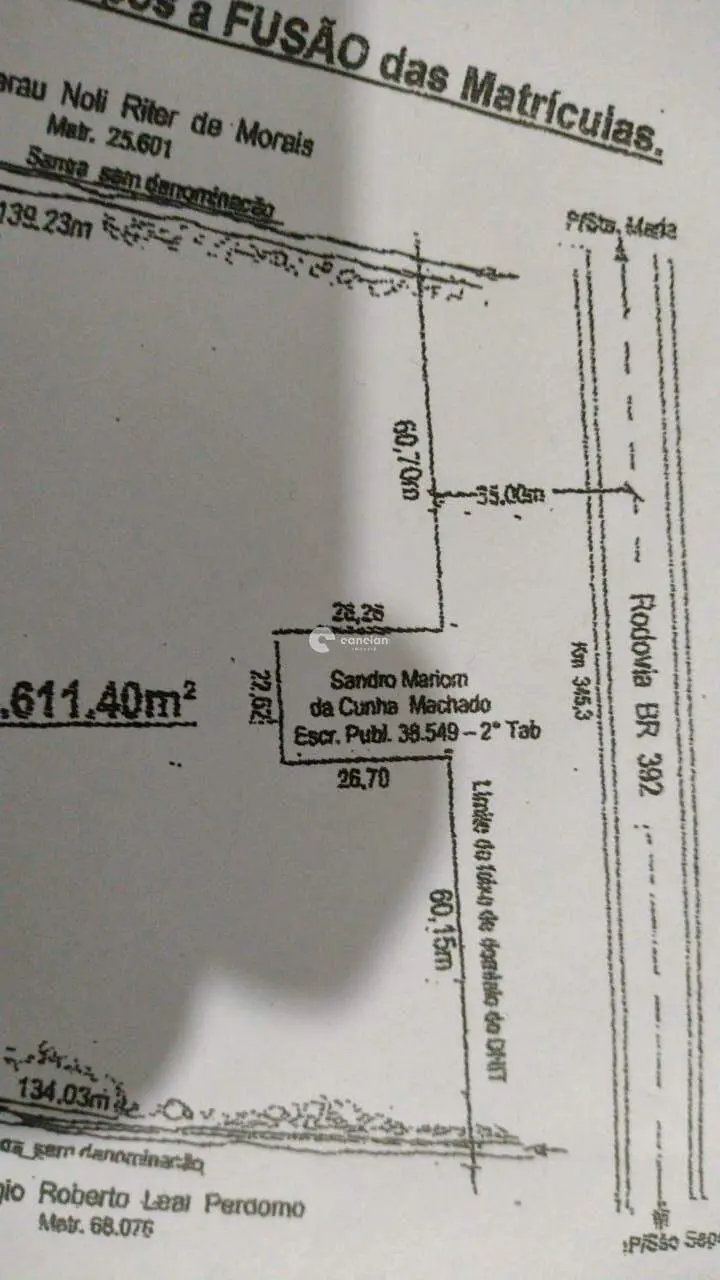 Terreno à venda no Passo das Tropas: 