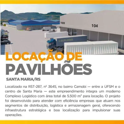 Pavilhão para aluguel no Cerrito: