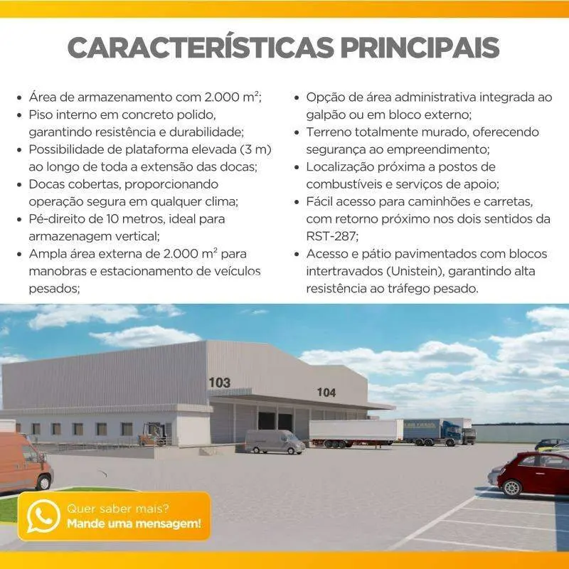 Pavilhão para aluguel no Cerrito: 
