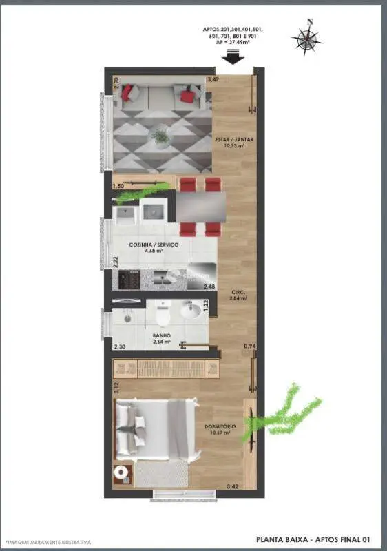 Apartamento à venda no Bonfim: 