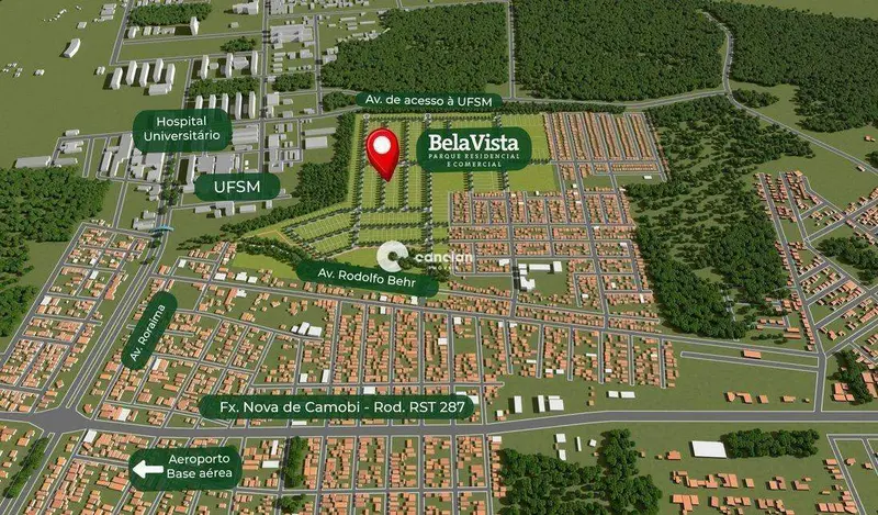 Terreno à venda no Camobi: 