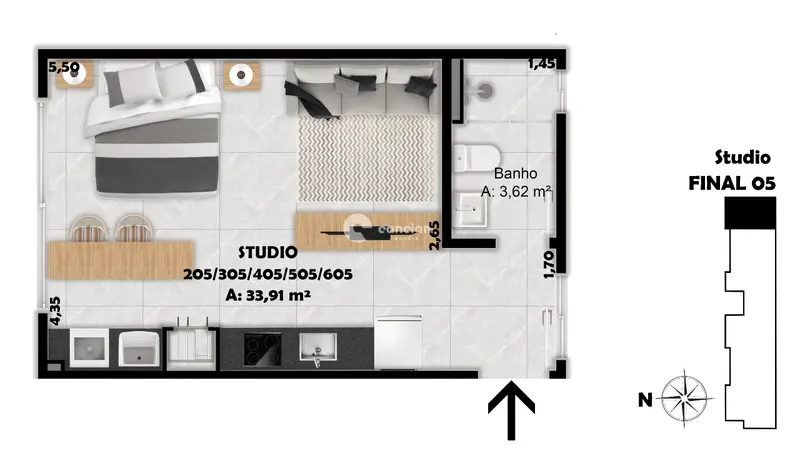 Apartamento à venda no Camobi: