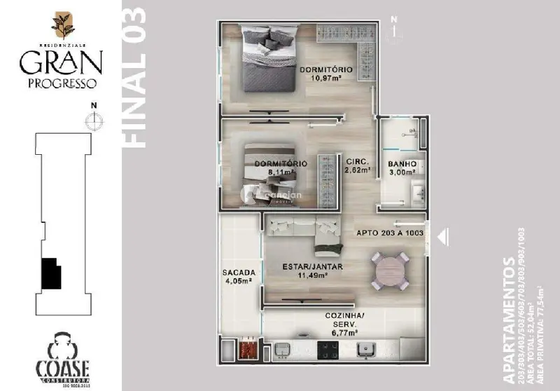 Apartamento à venda no Camobi: 