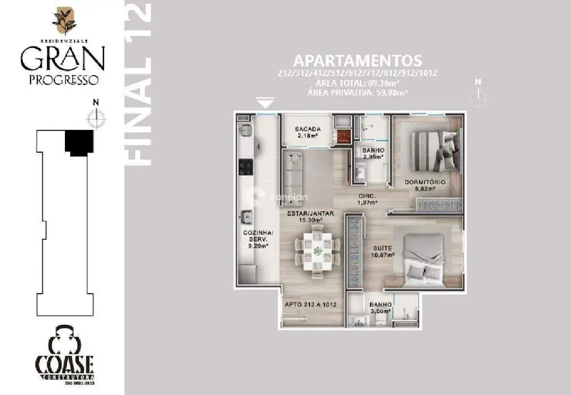 Apartamento à venda no Camobi: 