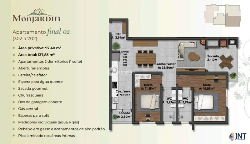 Apartamento à venda no Camobi: 