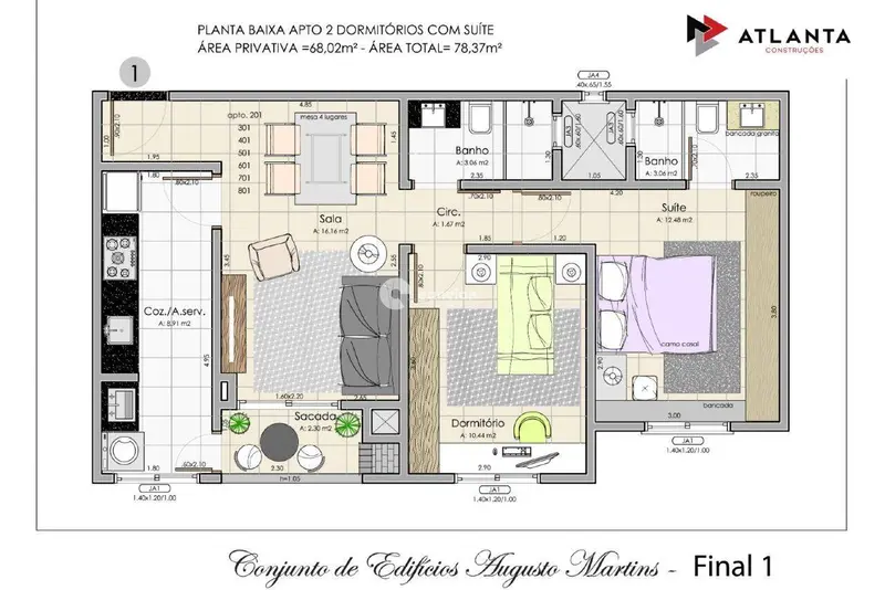 Apartamento à venda no Uglione: 