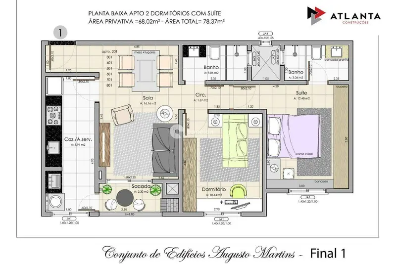 Apartamento à venda no Uglione: 
