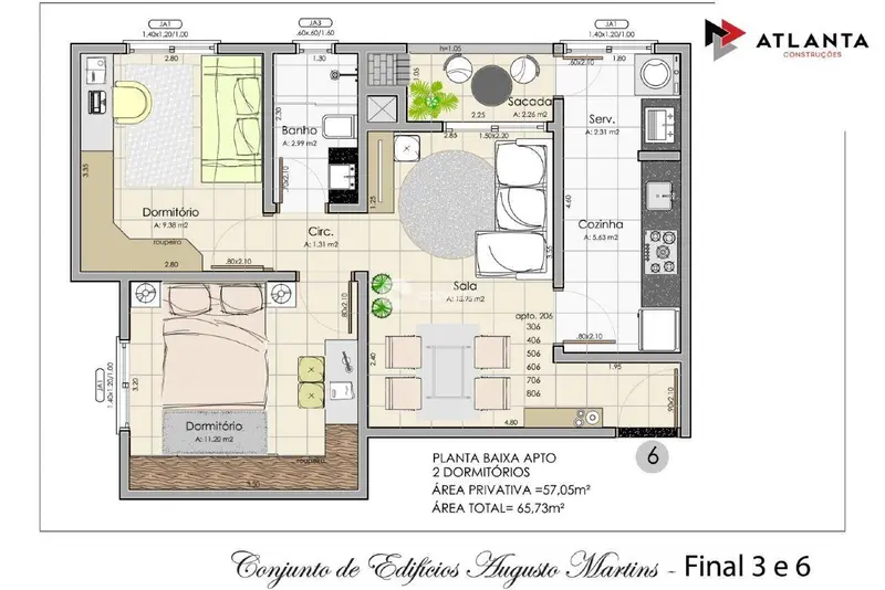 Apartamento à venda no Uglione: 