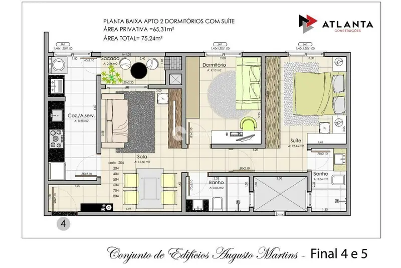 Apartamento à venda no Uglione: 