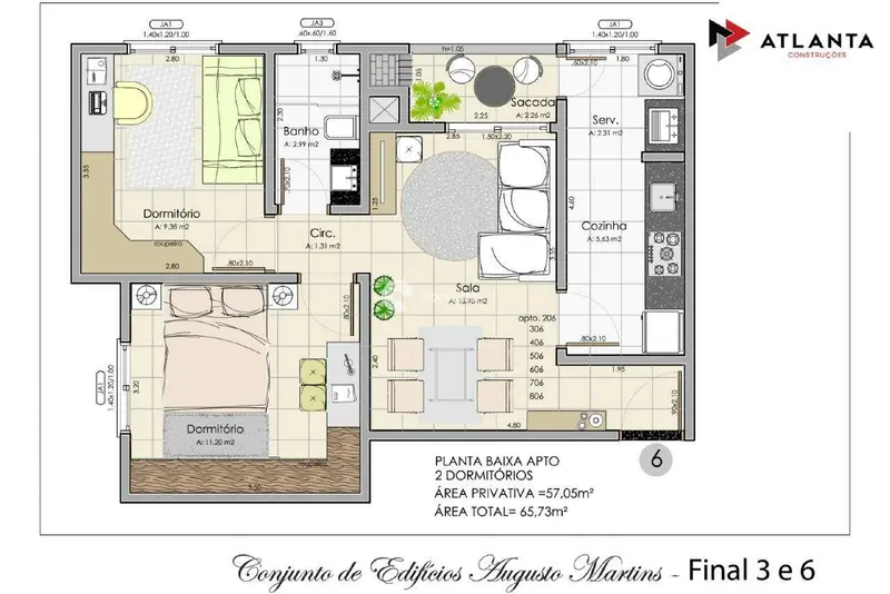 Apartamento à venda no Uglione: 