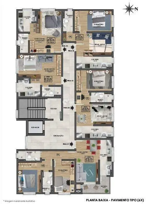 Apartamento à venda no Camobi: 