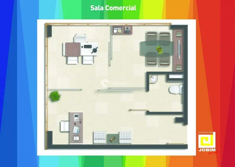 Sala Comercial para aluguel no Centro: 