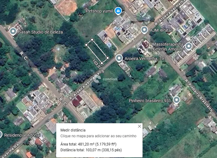 Terreno à venda no Diácono João Luiz Pozzobon: 
