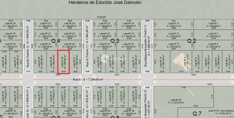Terreno à venda no Centro: