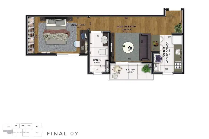 Apartamento à venda no Nossa Senhora das Dores: 