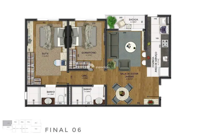 Apartamento à venda no Nossa Senhora das Dores: