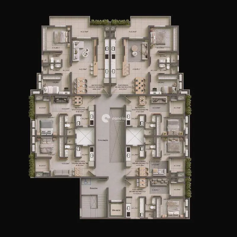 Apartamento à venda no Camobi: 