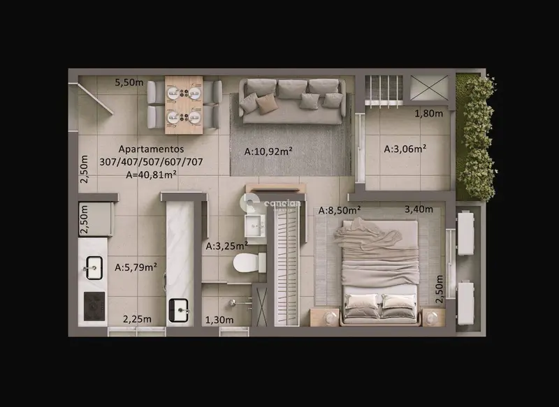 Apartamento à venda no Camobi: 
